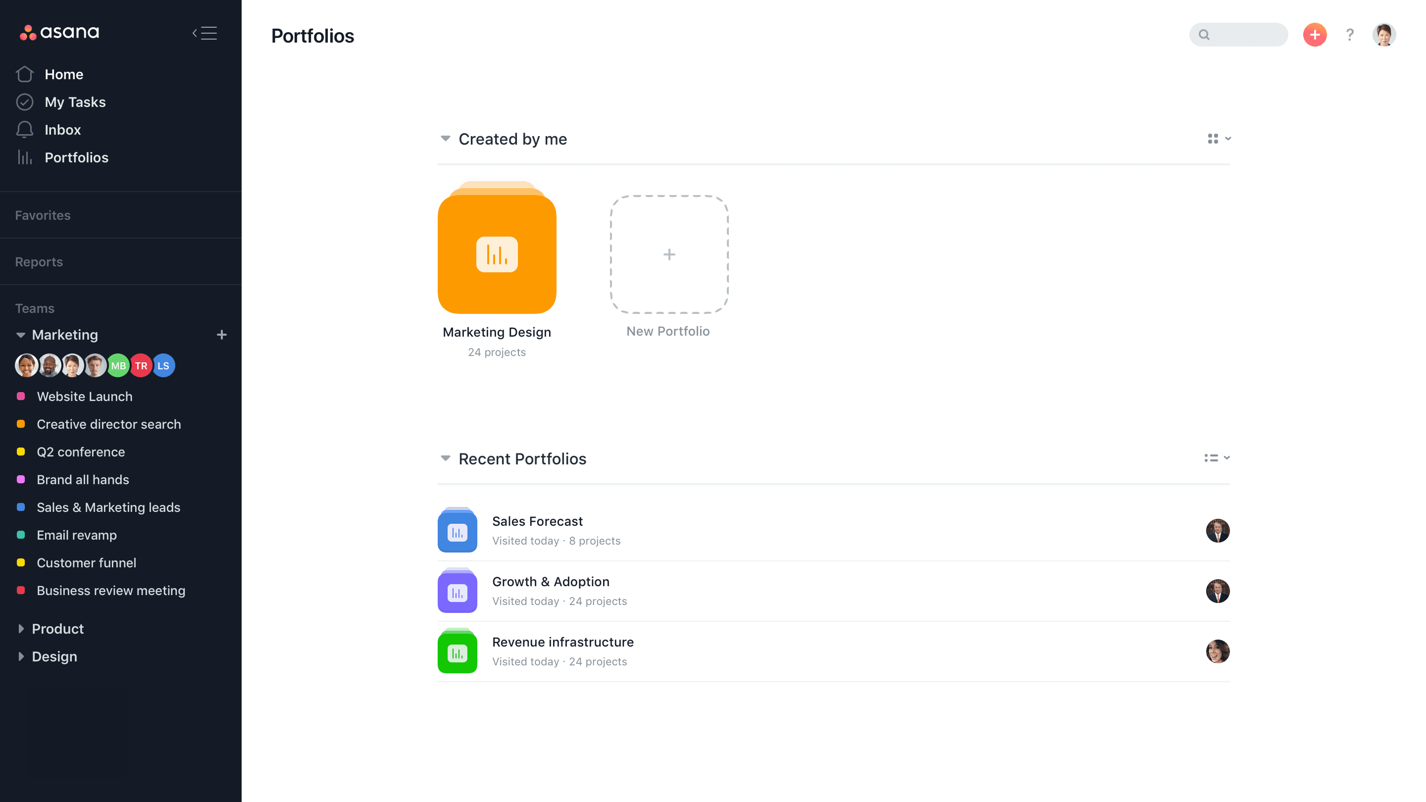 Portfolios overview